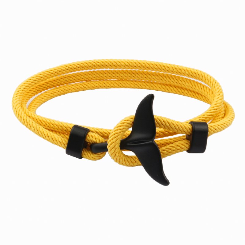 Anchor Style Armband Whale Tail Par Röd