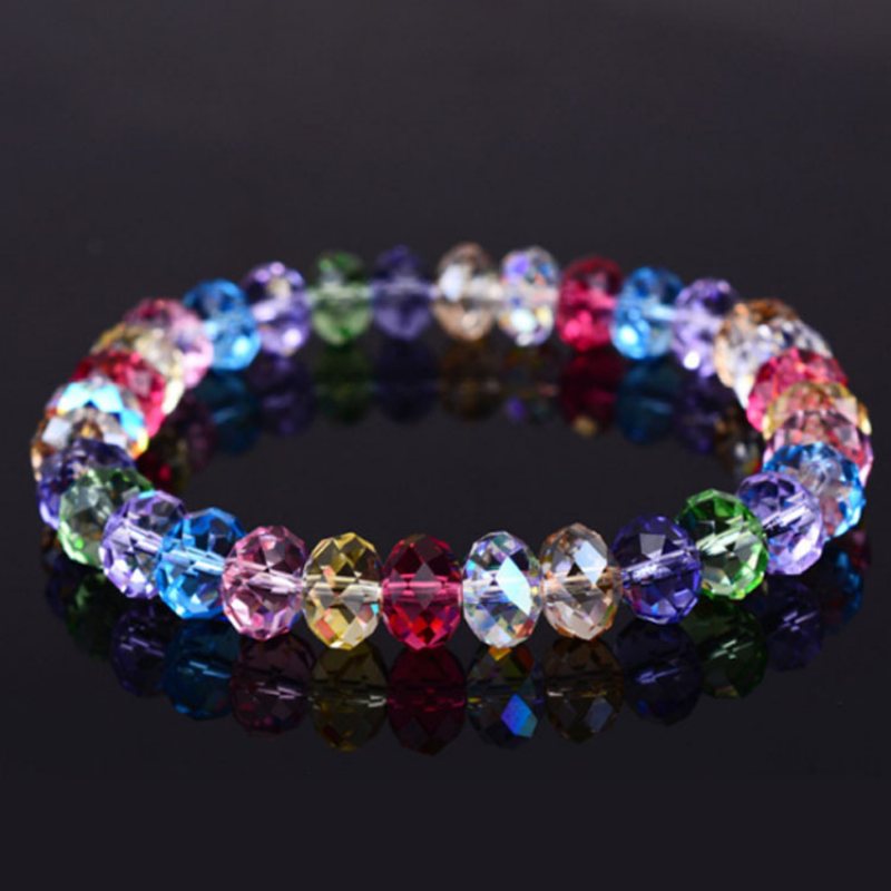 Armband Girls Student Cube Crystal Ring Delikat Lyx Mode