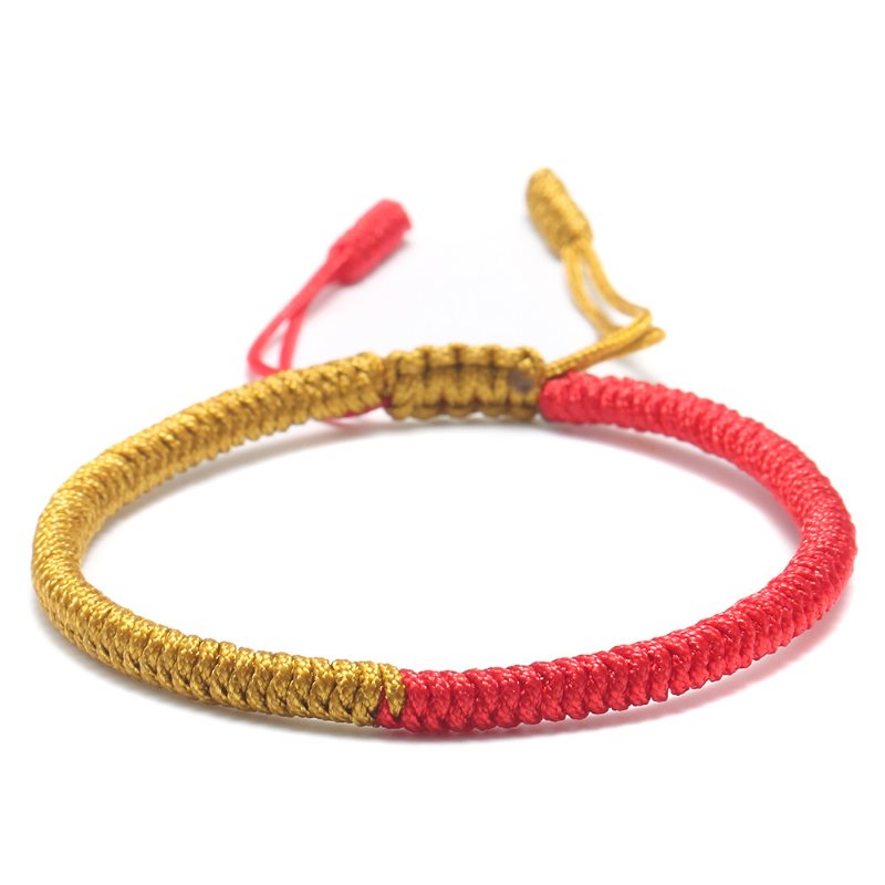 Smycken Handvävd Diamond Knot Armband Red Hand Rope Litterärt Red