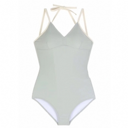 Ny Bikini Sexig Slim Svart Ny One-piece Baddräkt Dam