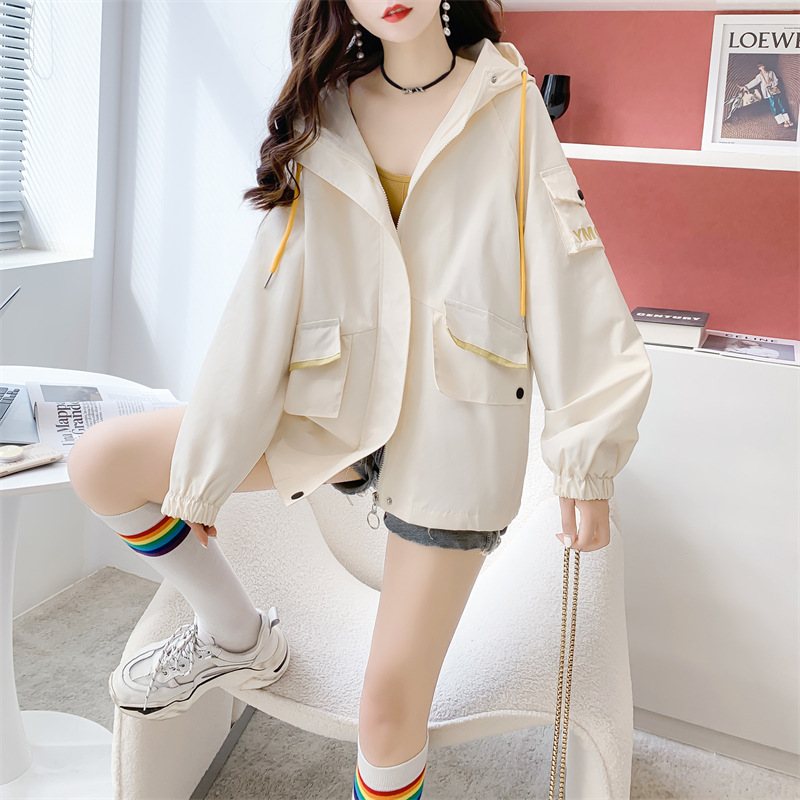 Casual Hooded Cargo Coats Damjackor 2024 Mode Toppar