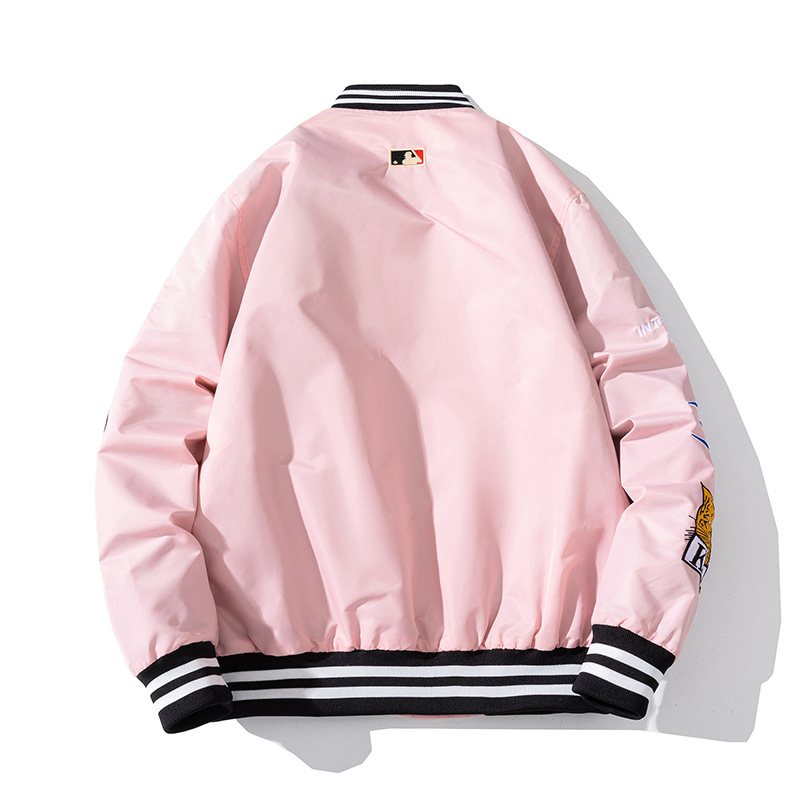 Casual Jacka Dam 2024 Broderi Ljus Kappa Rosa