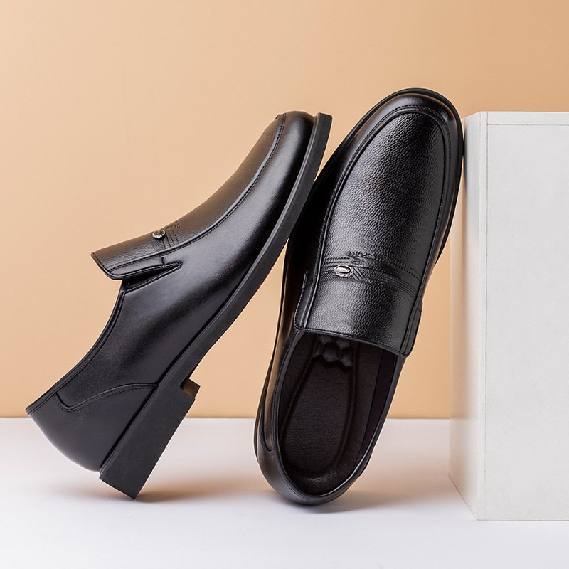 Klänning Skor Herr Läder Business Casual Höst Och Vinter Andas Mjuk Sula Bekväma Loafers Formell