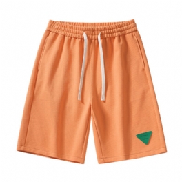 2024 Sommar Grön Triangelsömmar Twill Sport Casual Shorts Herr