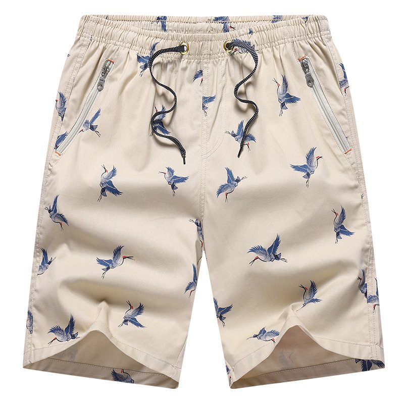 Bomullsshorts Herr Summer Five Points Thin Beach Lös Casual