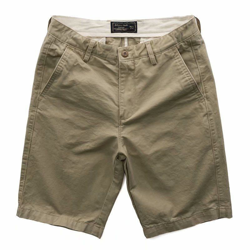 Cargo Shorts Enfärgad Mode Trend Fempunkts Casual Byxor