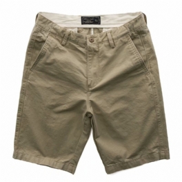 Cargo Shorts Enfärgad Mode Trend Fempunkts Casual Byxor