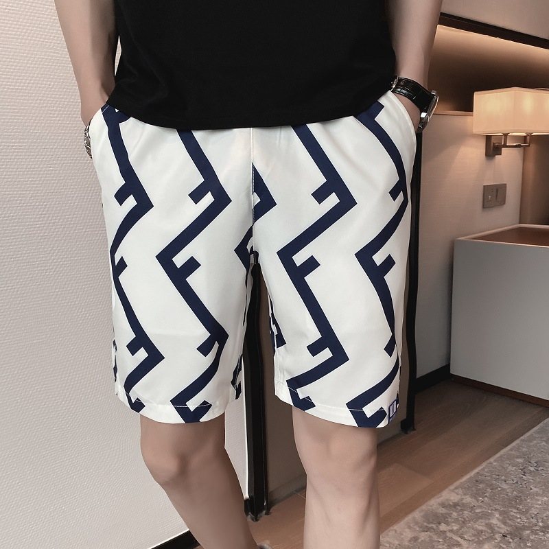 Casual Sports Shorts Herr Strand Trend Tunna Beskurna Byxor Lösa