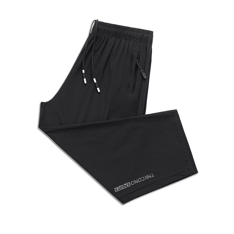 Coola Cropped Pants Herr Sommar Lös Raka Sport Casual Byxor