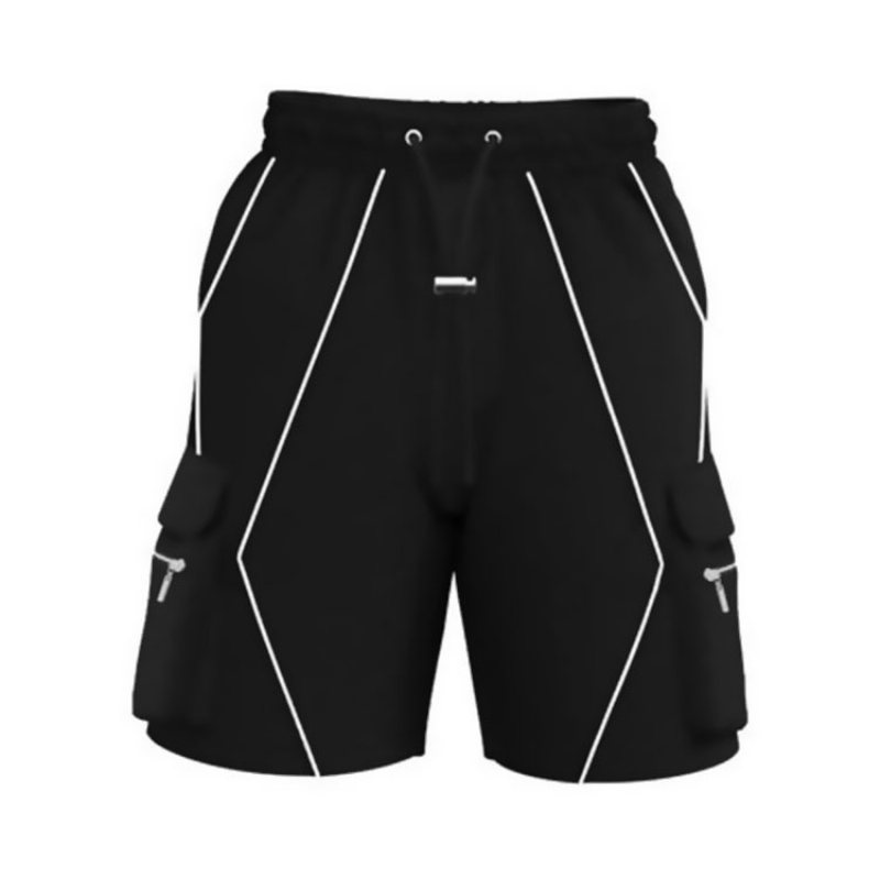 Enfärgade Shorts Trend Män Sport Casual Fem Poäng