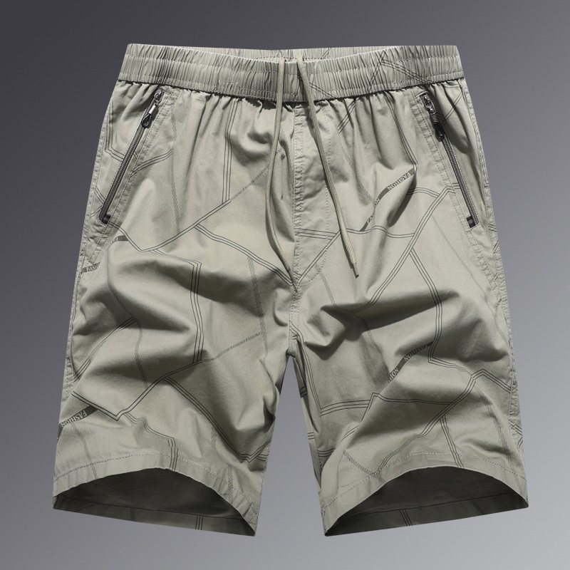 Herrshorts Summer Loose Five Points Casual Bomull