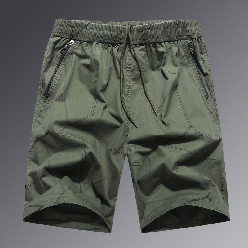 Herrshorts Summer Loose Five Points Casual Bomull