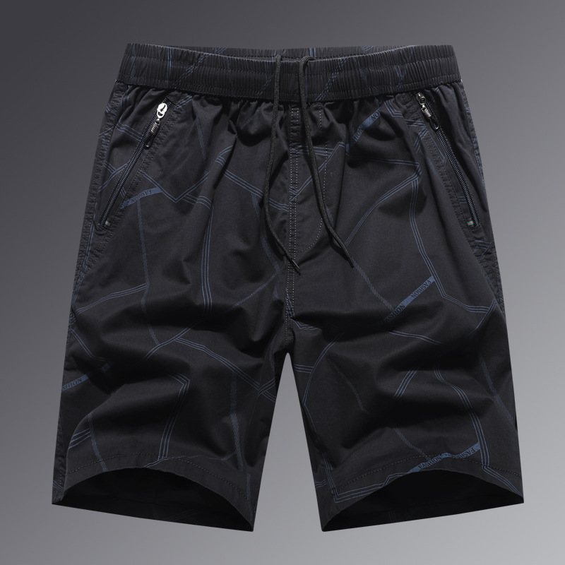 Herrshorts Summer Loose Five Points Casual Bomull