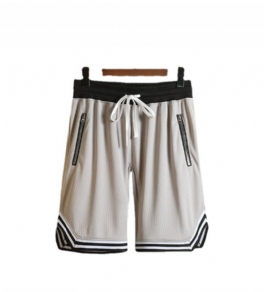 Herrshorts Zip Stripe Color Block Sport