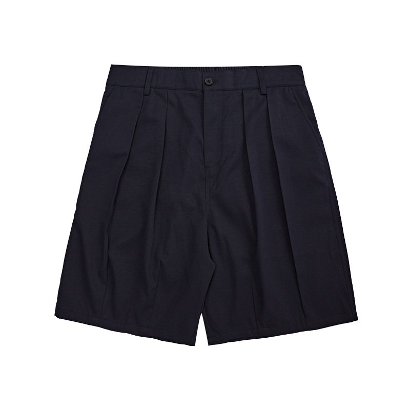 Män Khaki Grön Sommar Twill Tyg Lykta Cargo Enfärgade Shorts