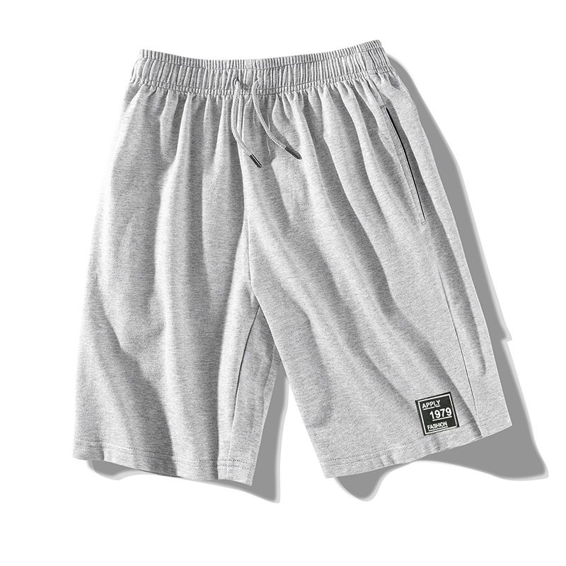 Mäns Sportshorts Lösa Raka Tunna Avsnitt Strand Casual Fem Poäng Trend