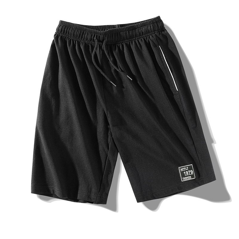 Mäns Sportshorts Lösa Raka Tunna Avsnitt Strand Casual Fem Poäng Trend