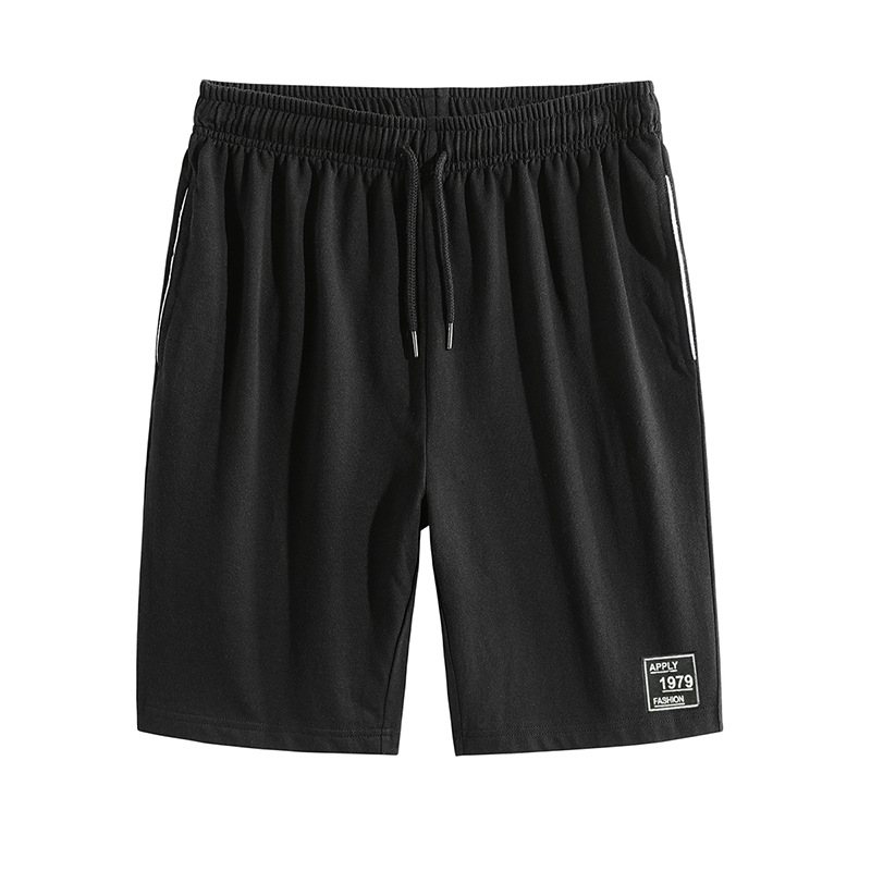 Mäns Sportshorts Lösa Raka Tunna Avsnitt Strand Casual Fem Poäng Trend