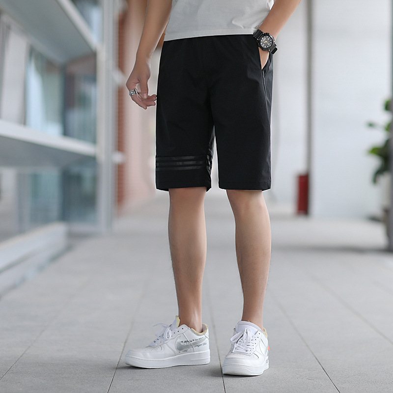 Nya Casual Shorts För Män Trendigt Mode Stretch Andas Sport Fem Poäng