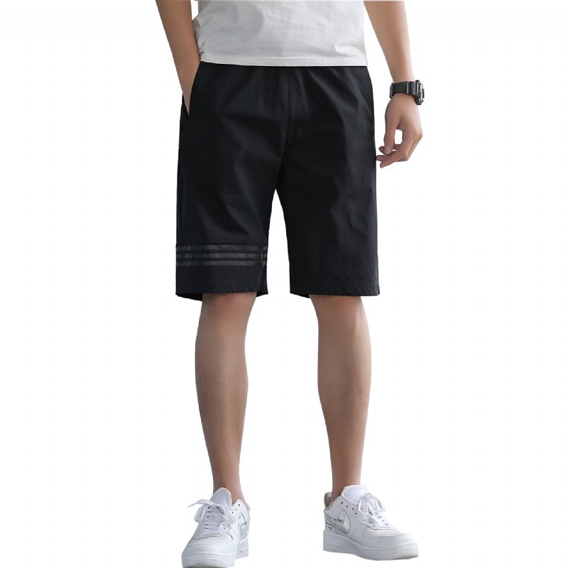 Nya Casual Shorts För Män Trendigt Mode Stretch Andas Sport Fem Poäng