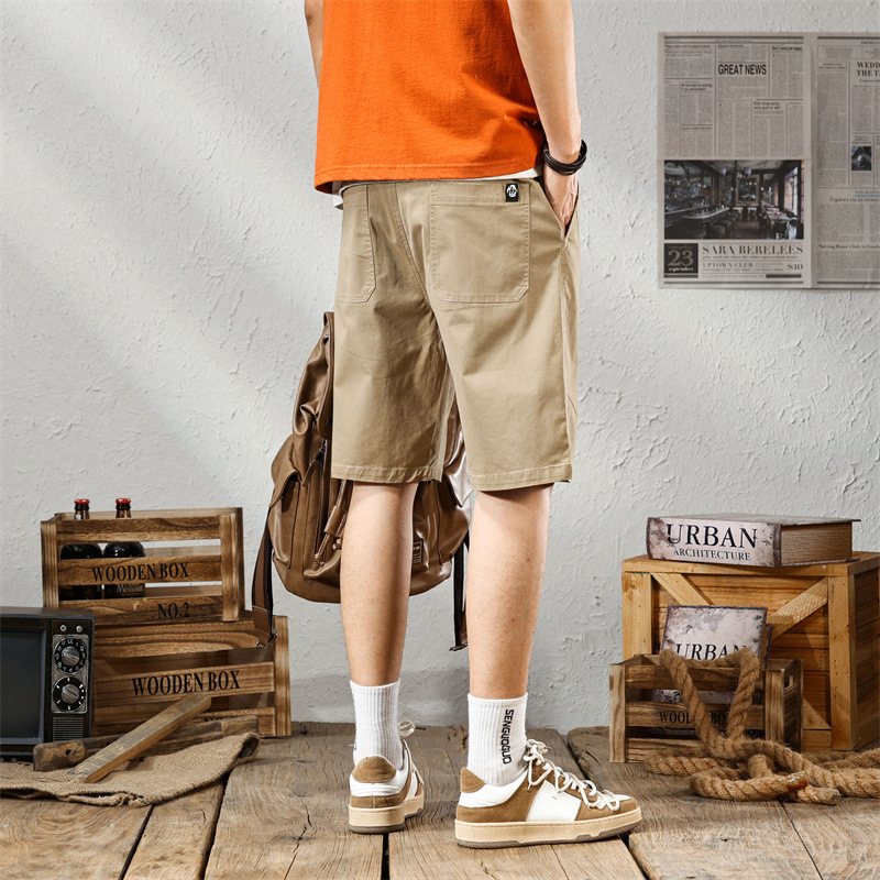 Retro Tooling Shorts Herr Nya Trend Casual Fem Poäng