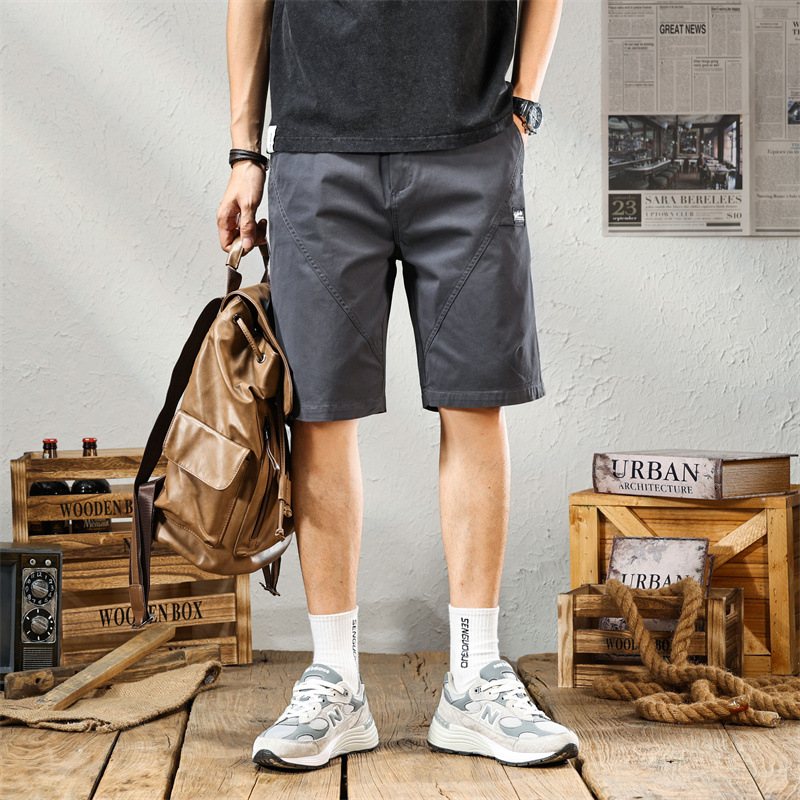 Retro Tooling Shorts Herr Nya Trend Casual Fem Poäng