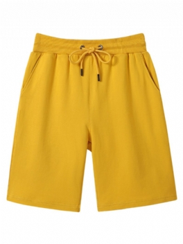 Sommar Bomull Andas Casual Shorts Herr Nya Trend Strand Fem Poäng