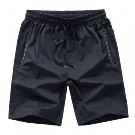 Sommar Fempunkts Lösa Elastiska Sportshorts För Män