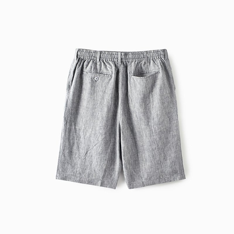 Sommar Linneshorts För Män Lättvikts Andas Mode Beach Five Points