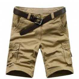 Sommar Workwear Shorts Herr Tunn Sektion Fempunktsfickor Lösa Casual