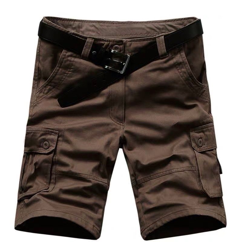 Sommar Workwear Shorts Herr Tunn Sektion Fempunktsfickor Lösa Casual