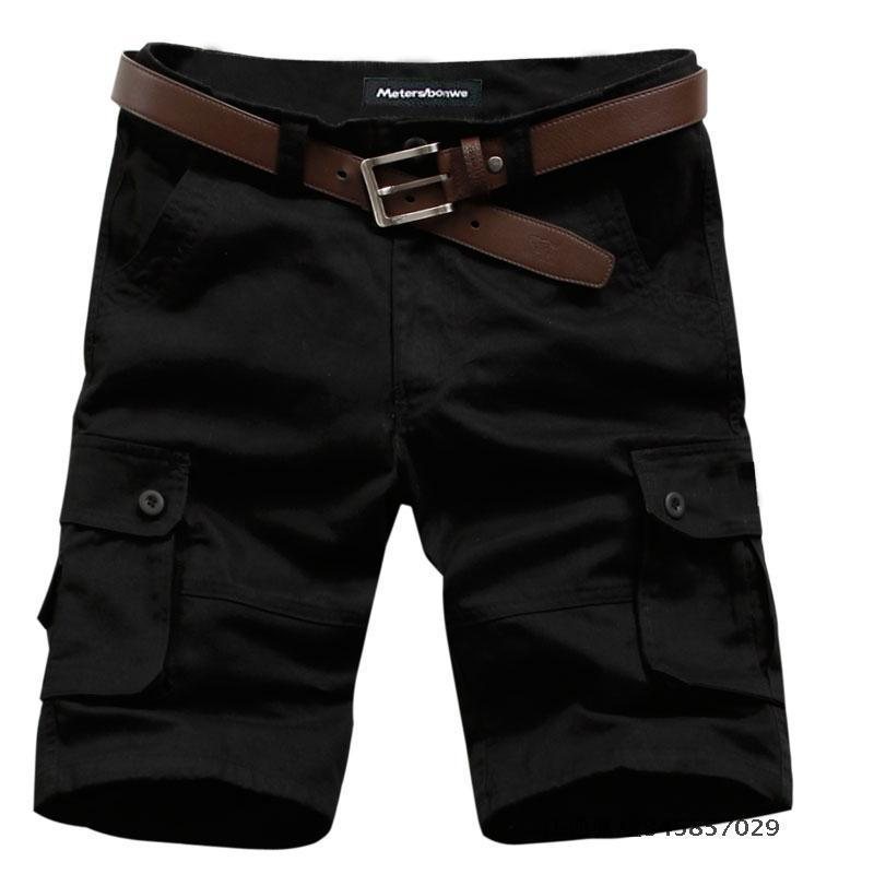 Sommar Workwear Shorts Herr Tunn Sektion Fempunktsfickor Lösa Casual