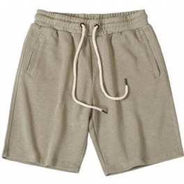 Stickade Cropped Pants Herr Sommar Casual Shorts Sport Guard Arbetskläder