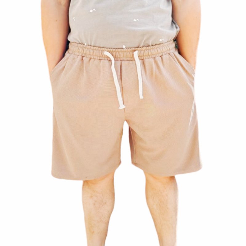 Strandshorts För Män Lösiga Shorts Sport Stora Byxor Andas Enfärgade Cropped