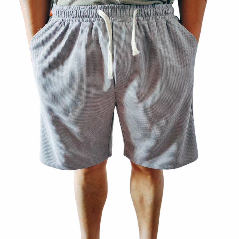 Strandshorts För Män Lösiga Shorts Sport Stora Byxor Andas Enfärgade Cropped