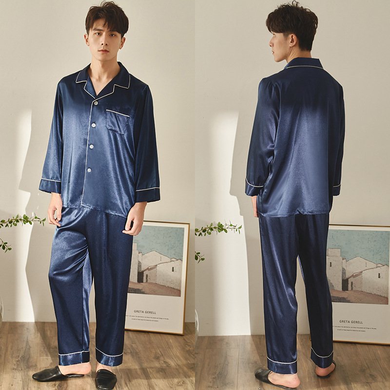 Herr Loungewear Långärmad Röd Set Pyjamas