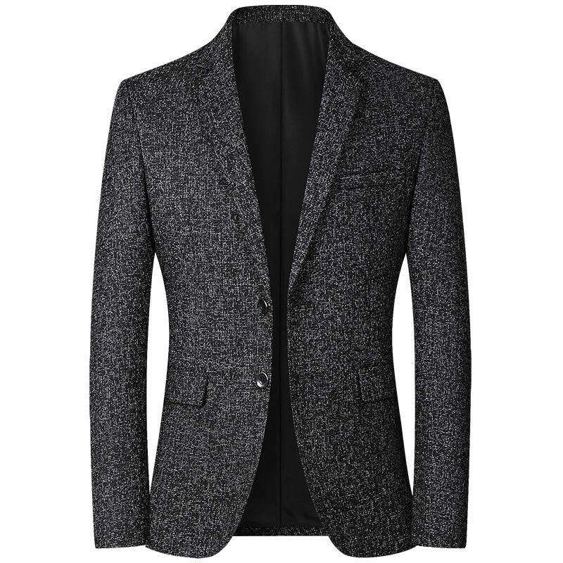 2024 Mäns Casual Spring Thin Top Blazers Två Enkelknäppta Knappar