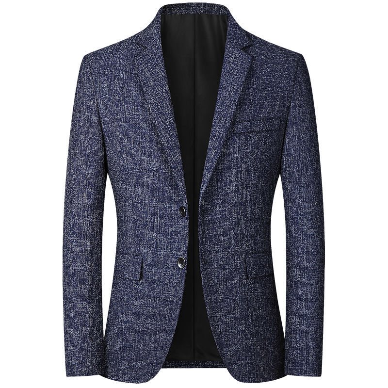 2024 Mäns Casual Spring Thin Top Blazers Två Enkelknäppta Knappar