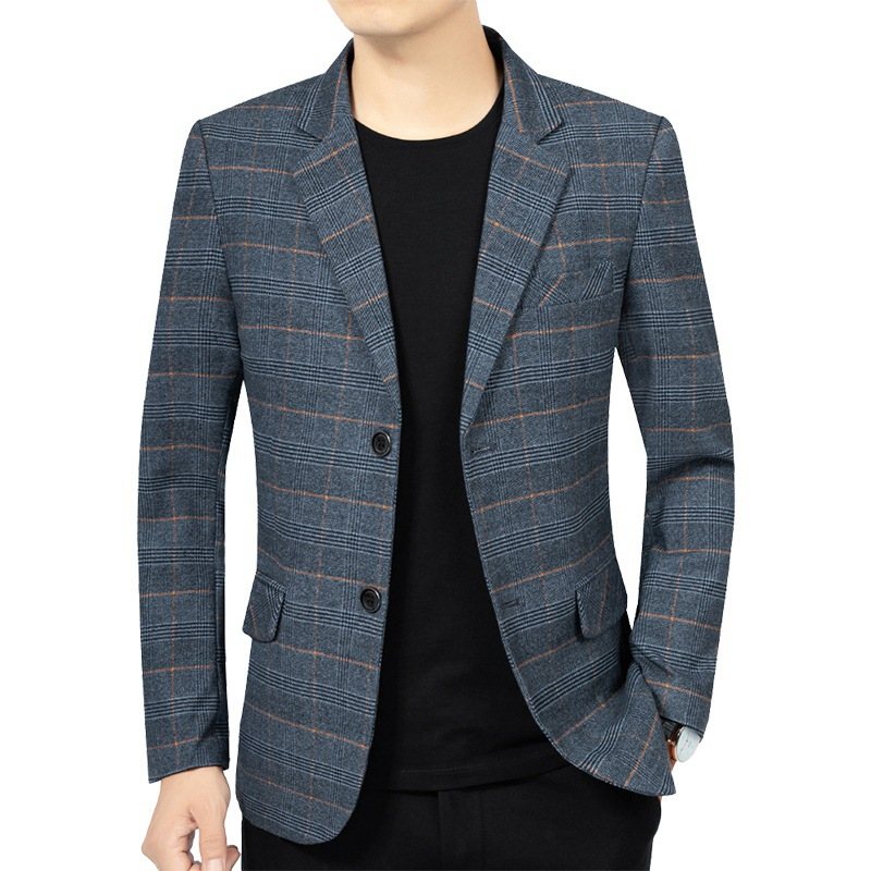 2024 Vår Och Höst Nya Stripes Casual Blazers Enkelrad Med Två Knappar