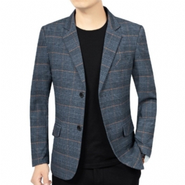 2024 Vår Och Höst Nya Stripes Casual Blazers Enkelrad Med Två Knappar