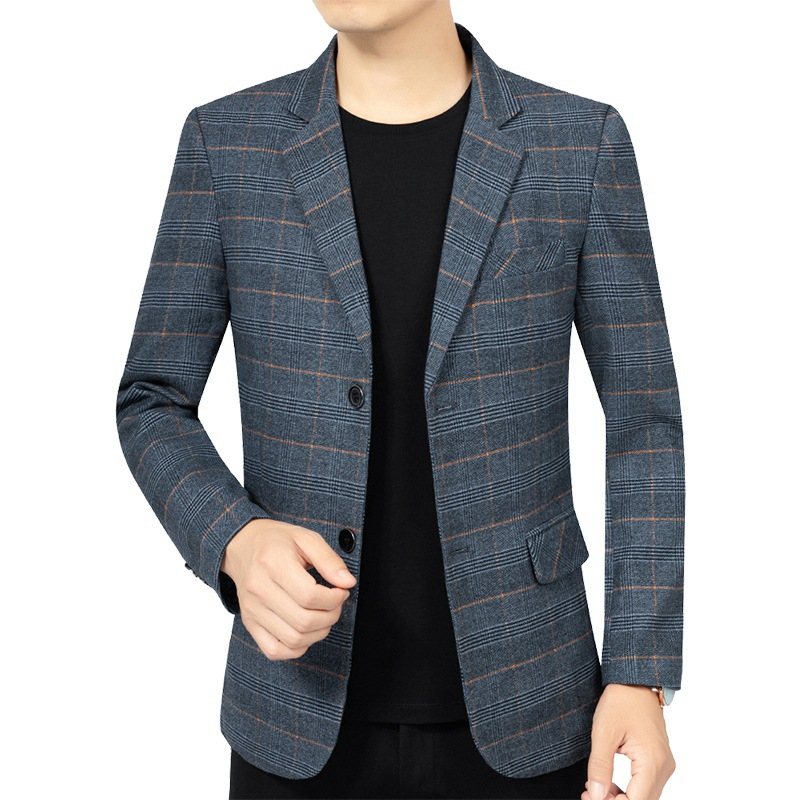 2024 Vår Och Höst Nya Stripes Casual Blazers Enkelrad Med Två Knappar