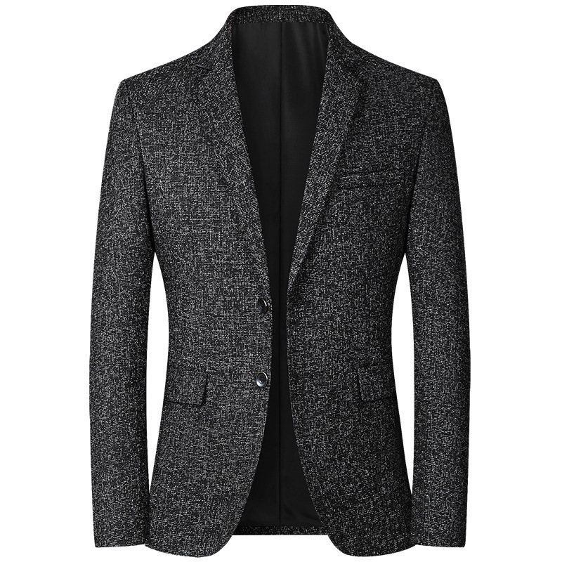 Blazers För Män Casual Spring Tunn Top Enkelknäppt Två Knappar Blå