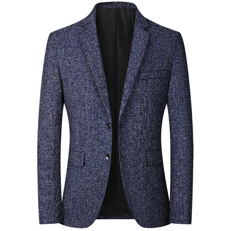 Blazers För Män Casual Spring Tunn Trend Svart