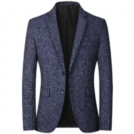 Blazers För Män Casual Spring Tunn Trend Svart