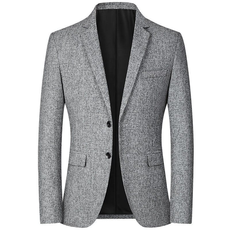 Blazers För Män Casual Spring Tunn Trend Svart