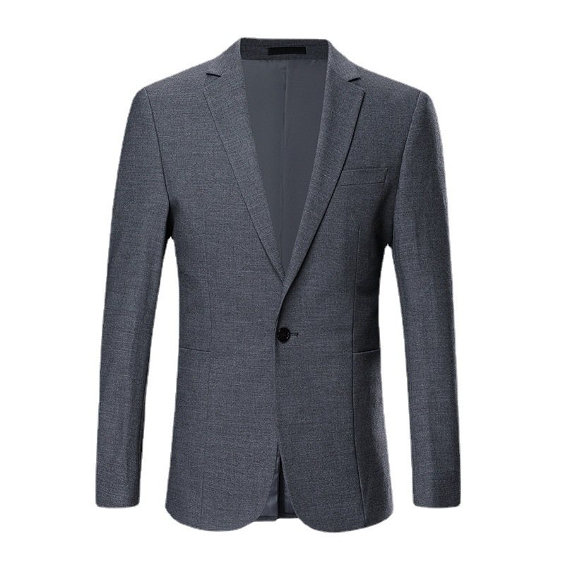 Blazers Slim Fit Blå Enkelrad En Knapp Trend