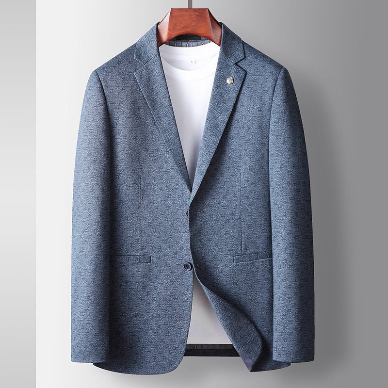 Casual Blazers För Män Våren Ny Enfärgad Slim Fit Jacka