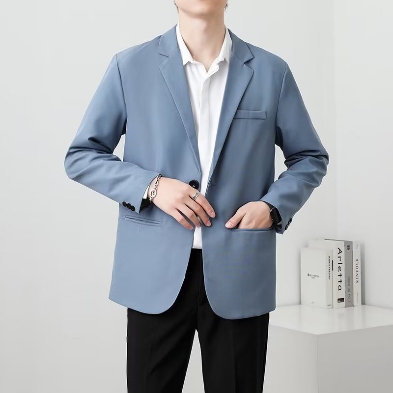 Lätt Bekant Stil Casual Blazers Herrjacka Trend