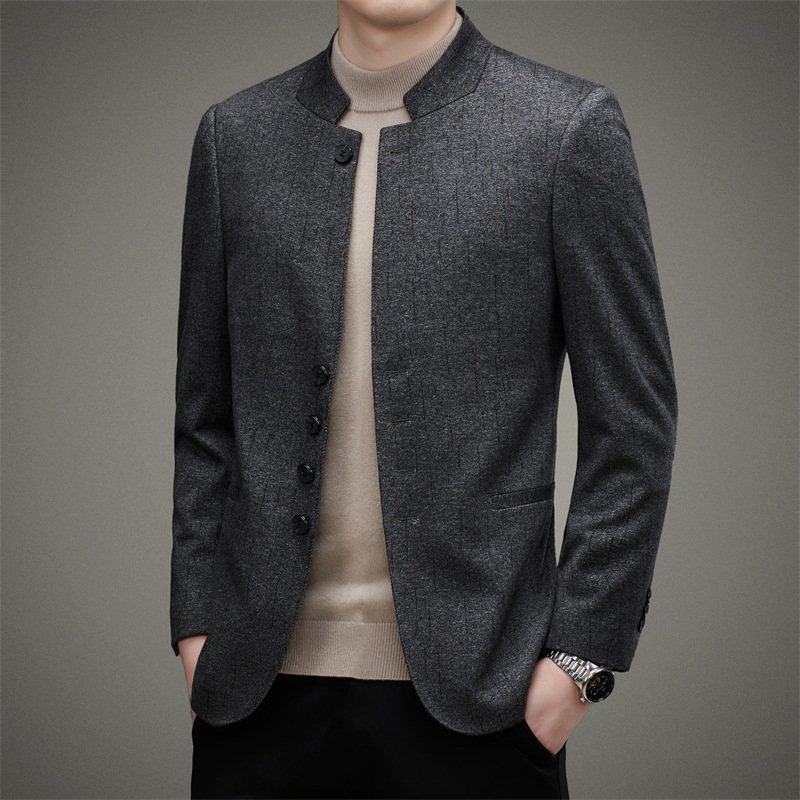 Men's Blazers Kappa Höst Retro Cardigan Stativ Krage Slim Fit Trend