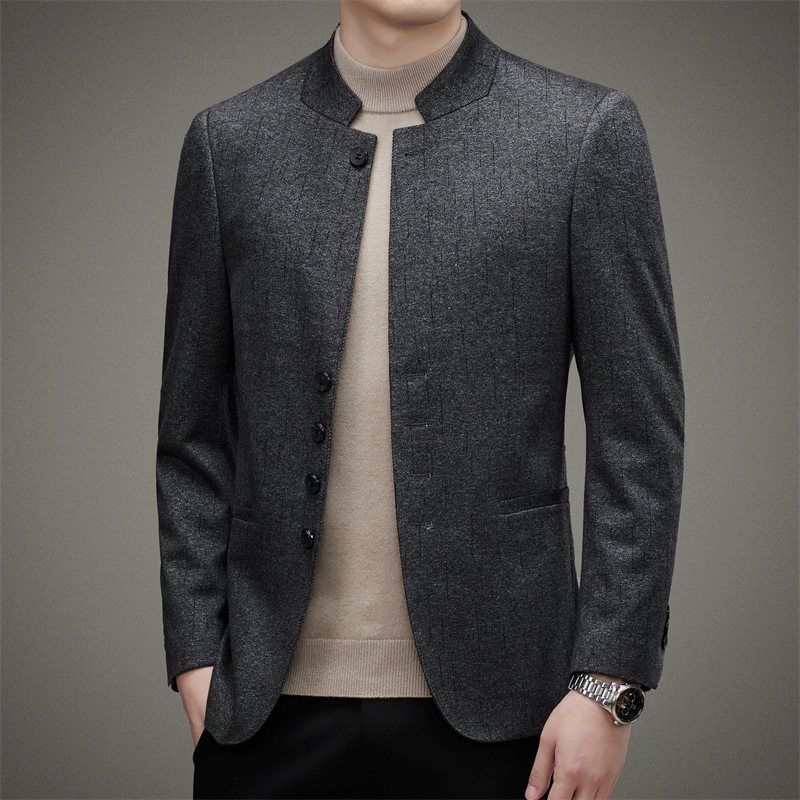 Men's Blazers Kappa Höst Retro Cardigan Stativ Krage Slim Fit Trend